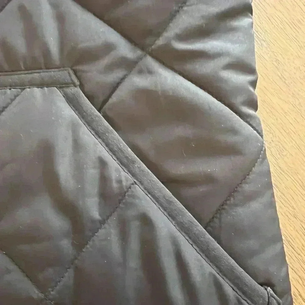 J. Crew Black Quilted Vest-Size S - Picture 3 of 4